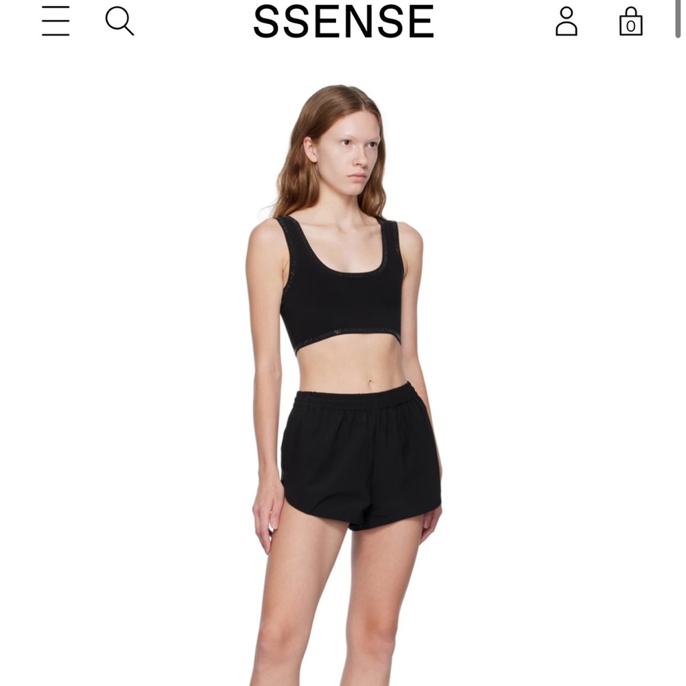 Alexander Wang Women's Black Athletic Shorts